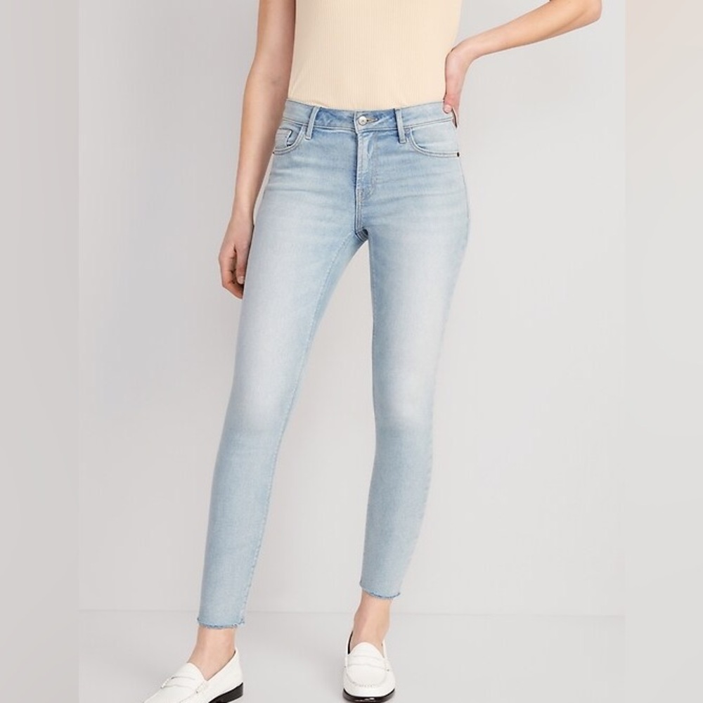 Old Navy Light Blue Women's Rockstar Jeans